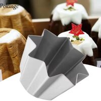 Khuôn làm bánh voan hình bát giác POKINGE, Khuôn Pandoro hình ngôi sao chống dính, Hợp kim nhôm DIY Dễ dàng tháo dỡ Bánh mì dày Chảo nướng Mousse