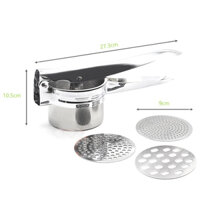 Khuôn Làm Bún 3 Vỉ Inox Nghiền Khoai Tây, Ép Củ Quả, Làm Bánh Lọt, Bún Mì Vô Cùng Tiện Lợi