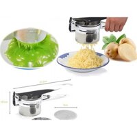 Khuôn làm bún, nghiền khoai tây, ép củ quả kèm 3 vỉ khuôn Inox hàng full box