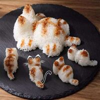 khuôn làm cơm nắm Khuôn cơm nắm mèo nhập khẩu từ Nhật Bản