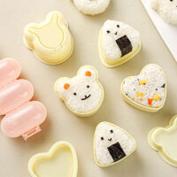 khuôn làm cơm nắm Khuôn lắc cơm nắm gấu, hình tam giác cơm nắm, khuôn cơm nắm cho bé, đồ ăn sáng tình yêu cấp thực phẩm