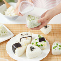 khuôn làm cơm nắm Khuôn nắm cơm tam giác, bộ dụng cụ làm sushi kiểu Nhật cấp thực phẩm gia dụng, bộ dụng cụ mài cơm nắm rong biển