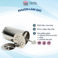 Khuôn làm giò chất liệu inox 304 cao cấp, Khuôn làm chả lụa thủ công sẵn loại 5.0kg 1kg và 2kg - Gia dụng Hường 68