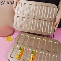 Khuôn Làm Ngón Tay Nữ CUXIN, 14 Khoang Không Mùi Khuôn Bánh Quy Hình Ngón Tay, Phụ Kiện Tiramisu Dễ Dàng Sử Dụng Bề Mặt Mịn Bánh Quy Thép Carbon Khay Nướng Bánh Mousse Bánh