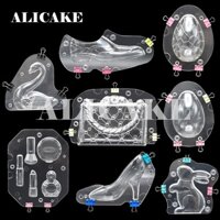 Khuôn Làm Socola Hình Chiếc Giày Cao Gót 3D Bằng Polycarbonate Bằng Da