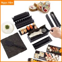 Khuôn Làm Sushi Cơm Cuộn Kimbap 10 Món Chất Liệu Nhựa PP An Toàn Cho Sức Khỏe ngochanshop