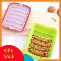 Khuôn Làm Xúc Xích, Khuôn Làm Lạp Xưởng Silicon Tại Nhà Cho Bé Ăn Dặm Tiện Dụng