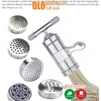 Khuôn Máy Ép Làm Bún Tươi, Mỳ Sợi, Mì Nui Mini 5 Đầu Cắt Inox Cho Nhà Bếp Gia Đình