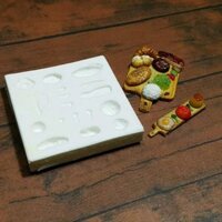 Khuôn nặn đồ ăn bằng đất sét dùng cho nhà búp bê dollhouse