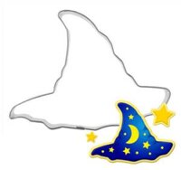 Khuôn nhấn bánh quy Giáng Sinh nón phù thủy