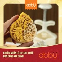 Khuôn nhấn lò xo 150g 1 mặt con công xòe cánh