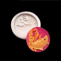 Khuôn nhồi silicon 4D cá chép vượt vũ môn