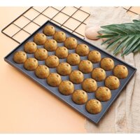 Khuôn nhôm làm bánh takoyaki 28 lỗ
