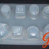 Khuôn nhựa bánh trái, hoa quả (12 ô)