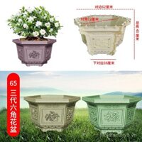 Khuôn nhựa hình lục giác cho chậu hoa bonsai, khuôn đất sét mới, mô hình sáng tạo DIY, công cụ mài TAOY