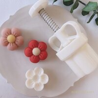 Khuôn Nhựa Làm Bánh Trung Thu Hình Bông Hoa DIY