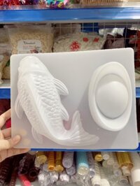 Khuôn nhựa rau câu cá chép và thỏi vàng lớn