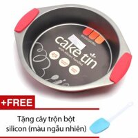 Khuôn nướng bánh chống dính hình tròn có tay cầm UBL KC0291 + Tặng kèm cây trộn bột silicon