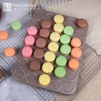 Khuôn Nướng Bánh Macaron 15 / 30 / 35 Lỗ Bằng Thép Carbon Chống Dính Tiện Dụng