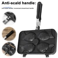 Khuôn nướng bánh quế chảo bốn con cá không dính Taiyaki [modernliving.vn]