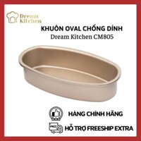 Khuôn oval chống dính cao cấp Dream Kitchen nướng bánh mì hoa cúc, cheesecake chất lượng tốt