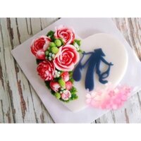 Khuôn rau câu silicon 4D chữ Cha Mẹ