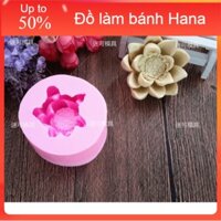 Khuôn rau câu silicon 4D Hoa sen trung Mã HS3D5K