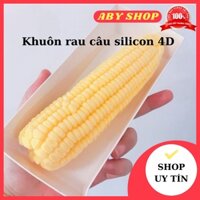 Khuôn rau câu silicon 4D r164⚡ CAO CẤP ⚡ khuôn làm rau câu trái bắp nhỏ ngộ nghĩnh đáng yêu