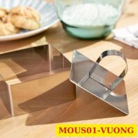 Khuôn RING Mousse Nhấn Cookies Cutter Dụng Cụ Làm Bánh Quy - MOUS01 - MOUS01-VUONG