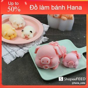 Khuôn silicon 4D Heo nằm ngủ