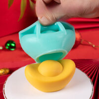 Khuôn Silicon Ba Chiều Túi May Mắn Bánh Sô Cô La Nhiệt Độ Cao Hồng Vàng Thỏi Mài Dụng Cụ Năm Rắn Phong Cách Trung Hoa Mới