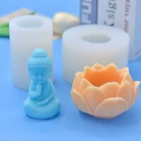 Khuôn Silicon-Bộ Khuôn Phật Sen-Khuôn Làm Bánh,Khuôn Rau Câu