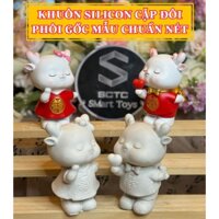 KHUÔN SILICON CẶP ĐÔI, KHUÔN ĐỔ TƯỢNG CÔ DÂU CHÚ RỂ NGÀY CƯỚI