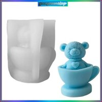 Khuôn silicon hình gấu cốc đa năng YOUYO để làm nhựa và sô cô la