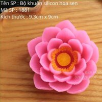 Khuôn silicon hoa sen làm rau câu 4D