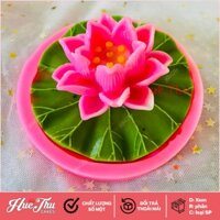 Khuôn silicon hoa Sen trung 8cm nhấn xôi hoa đậu, làm bánh rau câu, khuôn chè trôi nước, mâm cúng thôi nôi