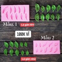 khuôn silicon lá Gân