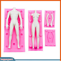 Khuôn silicon làm bánh hình búp bê 3D chất lượng