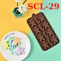 Khuôn Silicon Làm Bánh Kẹo Socola Giáng Sinh Noel - SCL-29