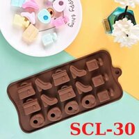 Khuôn Silicon Làm Bánh Kẹo Socola Giáng Sinh Noel - SCL-30