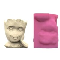 Khuôn silicon nghệ thuật hình cây dễ thương, làm đế nến, chậu cây mini, tượng, trang trí