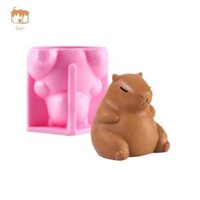 Khuôn silicon Quen Capybara cho món tráng miệng Hình dạng động vật 3D cho dụng cụ làm bánh Mousse có mặt cho những người đam mê nướng bánh