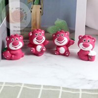 Khuôn silicon rau câu, pudding, thạch, socola - Set 4 Gấu Lotso - phụ kiện trang trí bánh kem phụ kiện bánh sinh nhật
