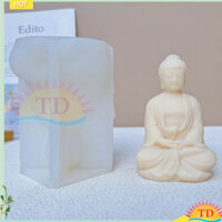 Khuôn Silicon Tượng Phật Thích Ca Trang Trí Để Bàn Thủ Công Thạch Cao Nhựa Epoxy Thơm Xà Phòng