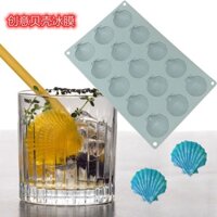 Khuôn Silicone 15 Ô Hình Vỏ Sò Làm Bánh Mousse