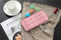 Khuôn silicone hình thỏi socola 12c (21*10.5*0.5cm)