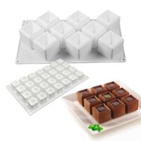 Khuôn Silicone Làm Bánh Hình Rãnh Vuông 9 / 28 Ngăn