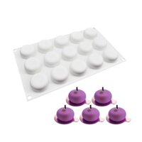 Khuôn Silicone Làm Bánh / Xà Phòng / Muffin / Bánh Mì Tráng Miệng Hình Tròn Mini
