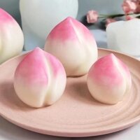 Khuôn Silicone Làm Bánh / Xà Phòng Hình Trái Đào / Đào Ba Chiều