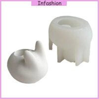 Khuôn silicone Làm Chân Nến Hình Thỏ diy